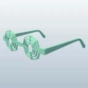 Spiderwebs Glasses 3d model