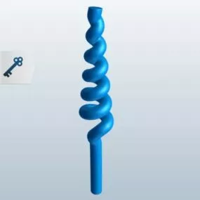 Steel Spiral Machine Part 3d model