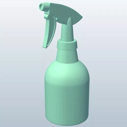 Plastic Bottle With Cup 3d model