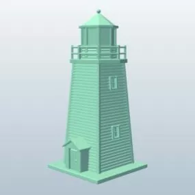 Brick Lighthouse 3d model
