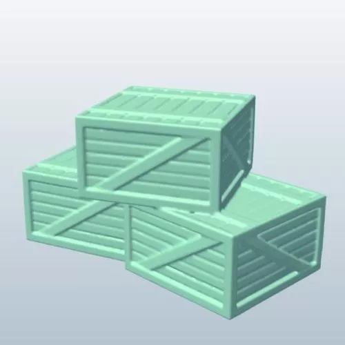 Scifi Crate Box 3d model