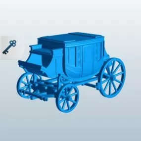 Stage Coach Vehicle 3d model