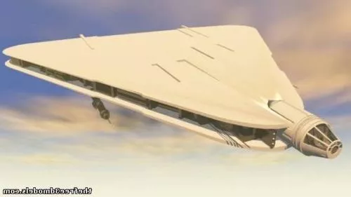 Star Wars Xwing Futuristic Spaceship 3d model