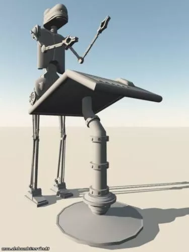 Bump Ball Robot 3d model