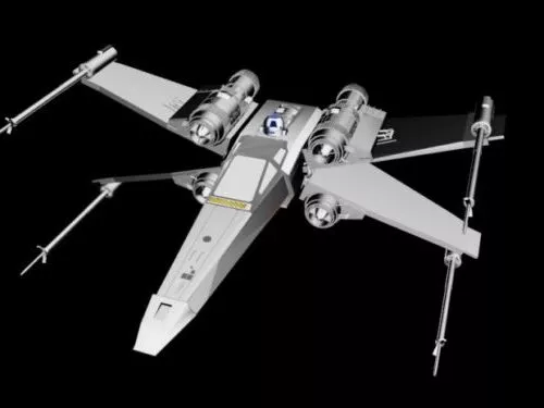 Klingon Futuristic Spacecraft 3d model