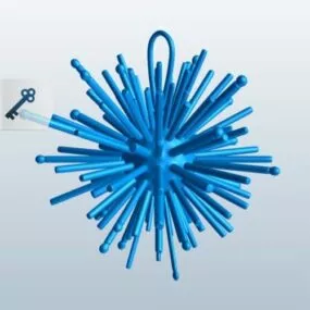 Starburst Snowflake 3d model