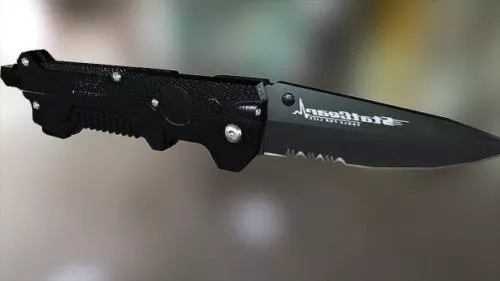 Smooth Kitchen Knife 3d model