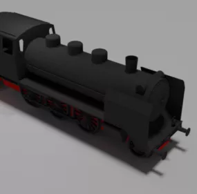 Steamer Lowpoly 3d model