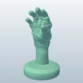 Steampunk Leather Glove 3d model