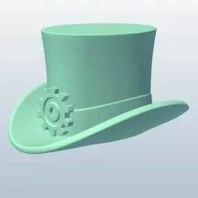 Steampunk Top Hat 3d model