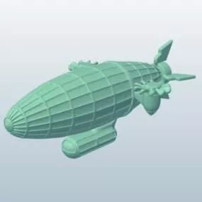 Steampunk Dirigible Zeppelin 3d model