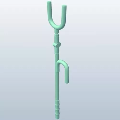 Rustic Padlock And Key 3d model