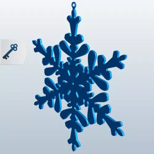 Snowflake 3d model Snowflake 3d model