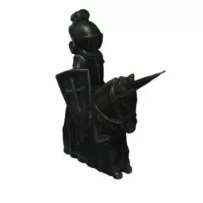 Sport Chess Knight Side 3d model
