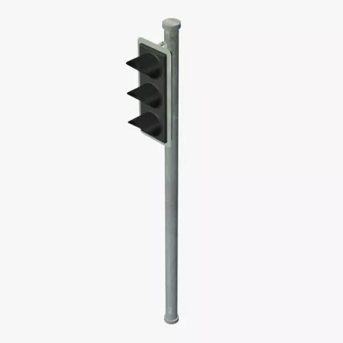 Multiple Stage Traffic Light 3d model