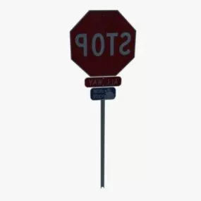 Traffic Stop Sign 3d model