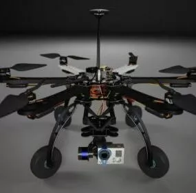 Big Drone 6 Arms 3d model