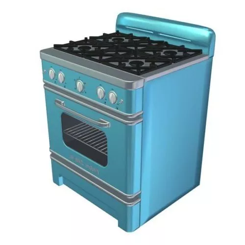Kitchen Stove With Range 3d model Kitchen Stove With Range 3d model