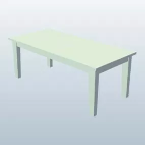 Straight Leg Coffee Table Furniture 3d model