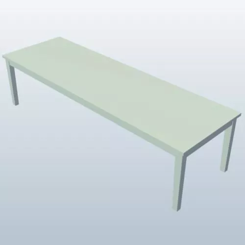 Straight Leg Table 3d model Straight Leg Table 3d model