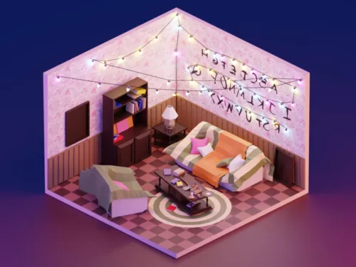 Byers House Lowpoly 3d model Byers House Lowpoly 3d model