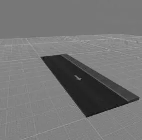 Street With Pavement 3d model