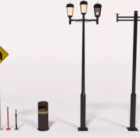 Street Stuffs 3d model