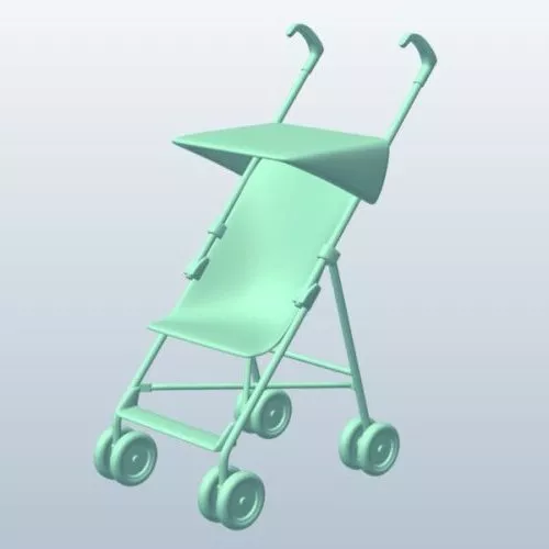 Stroller 3d model Stroller 3d model