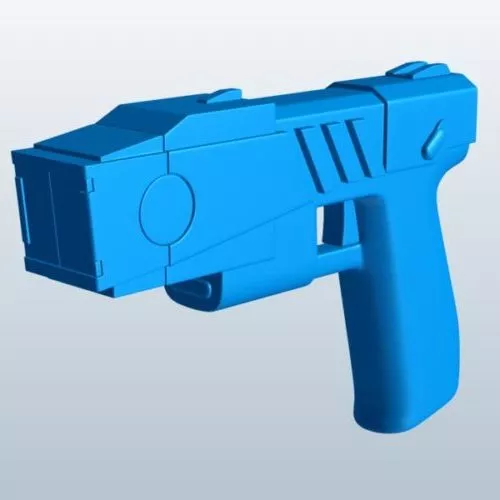 Glock 19 Gun With Shells 3d model