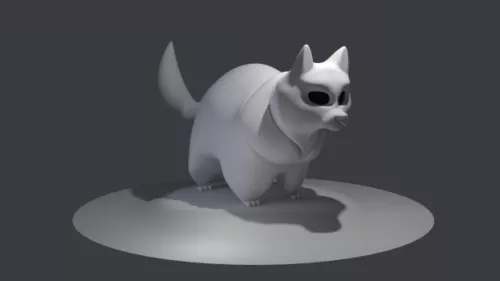 Lowpoly Cat Figurine 3d model Lowpoly Cat Figurine 3d model