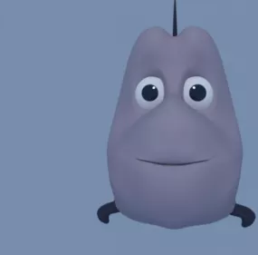 Stylized Cartoon Fish 3d model
