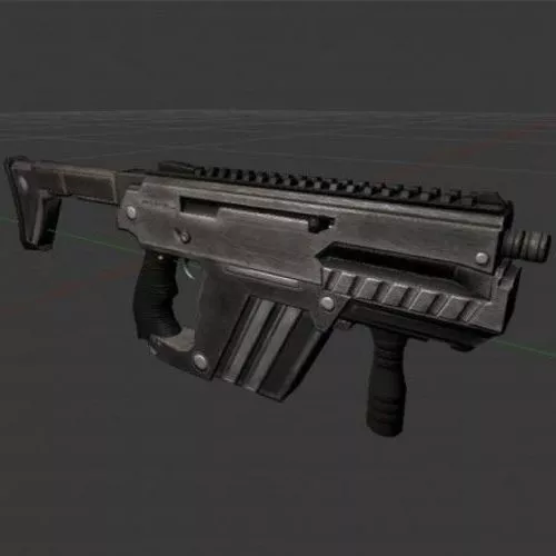 Mp5 Western Submachine Gun 3d model