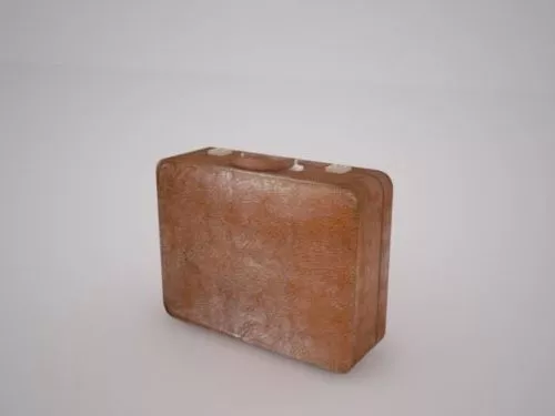 Old Leather Suitcase 3d model