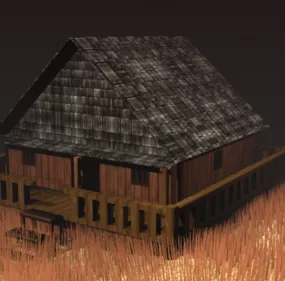 Sundanese Cottage House 3d model