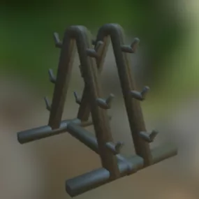Dumbbells Support 3d model