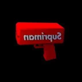 Red Supreme Gun 3d model