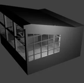Swimming Pool Grandstand 3d model