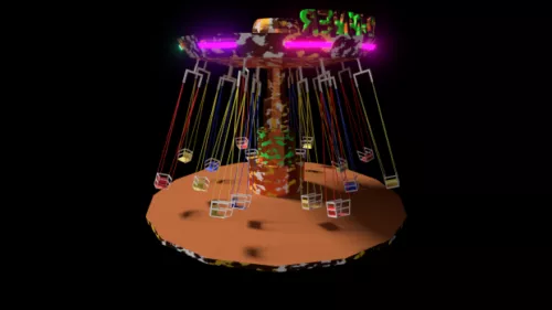 Playground Carousel 3d model