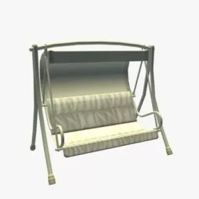 Outdoor Iron Swing 3d model