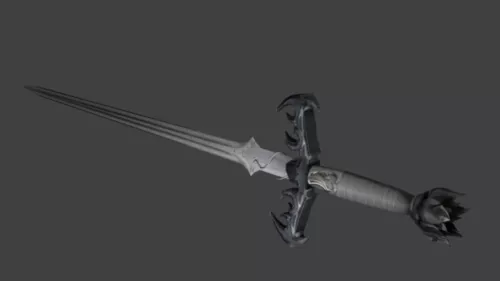 Game Combat Knife 3d model