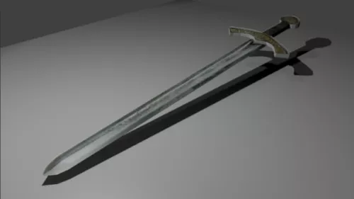 Sword Medieval Decoration 3d model Sword Medieval Decoration 3d model