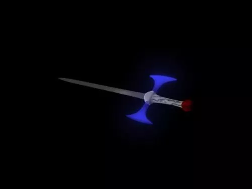 Samurai Sword With Case 3d model