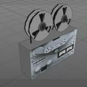 Vintage Tape Recorder 3d model