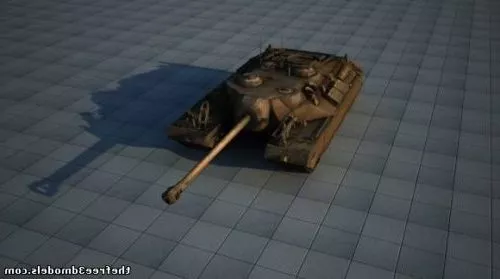 M61a5 Battle Tank 3d model
