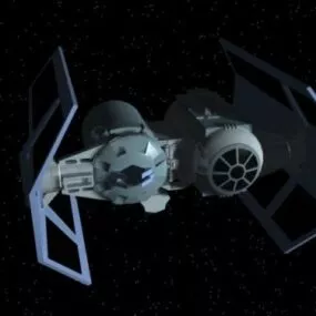 Tie Bomber Spaceship 3d model