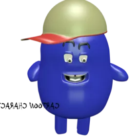 Treo Cartoon Character 3d model