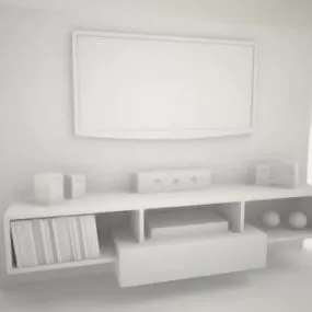 Tv Set Lowpoly 3d model