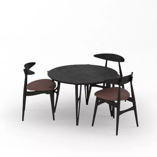 Modern Table And Chairs 3d model Modern Table And Chairs 3d model