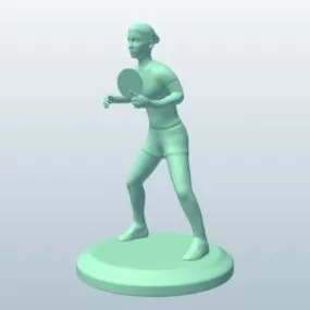 Table Tennis Player 3d model