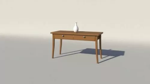 Table With Vase Decoration 3d model Table With Vase Decoration 3d model